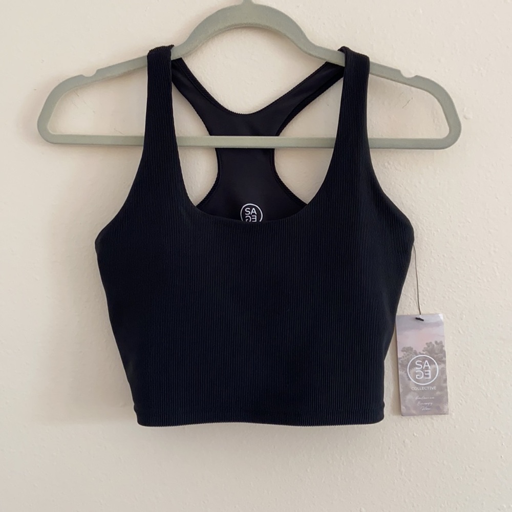 New Sage Collective Kate Ribbed Bra & Leggings Set - Picture 11 of 12